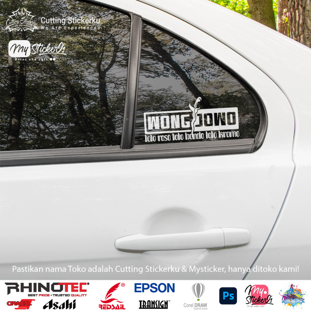 Cutting Stiker Wong Jowo Variasi Motor Mobil Sticker Timbul Keren Kromo Jatim Jateng Javanese