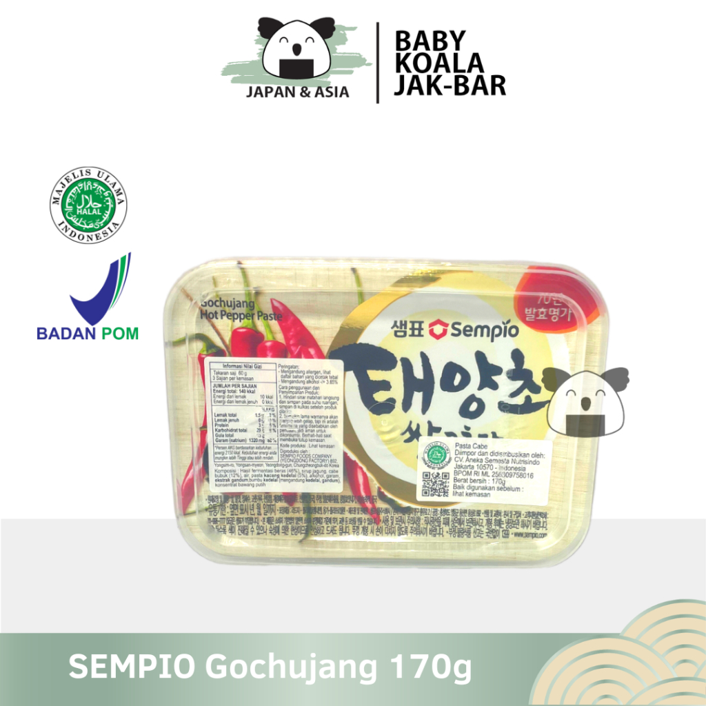 

SEMPIO Korea Hot Pepper Paste 170 g | Sempio Gochujang | Sambal Pasta Korea...