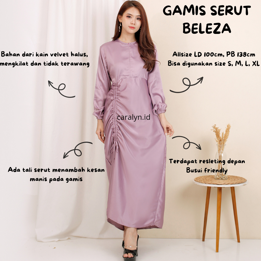 GAMIS SERUT BUSUI BELEZA MAXI DRESS KONDANGAN GAMIS LEBARAN