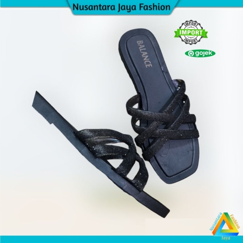 Sandal Wanita Teplek Tali Platform Terbaru 2225-BX1