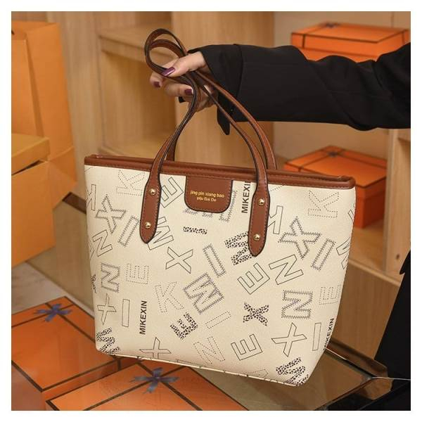 BJ65038 - COFFEE/BROWN/BEIGE  AS SLEMPANG JINJING TOTEBAG HANDBAG TAS WANITA FASHION IMPORT MODIS ELEGAN TERMURAH TERLARIS TERBARU BAGSTORE JAKARTA TAS BATAM   ZCJ5038