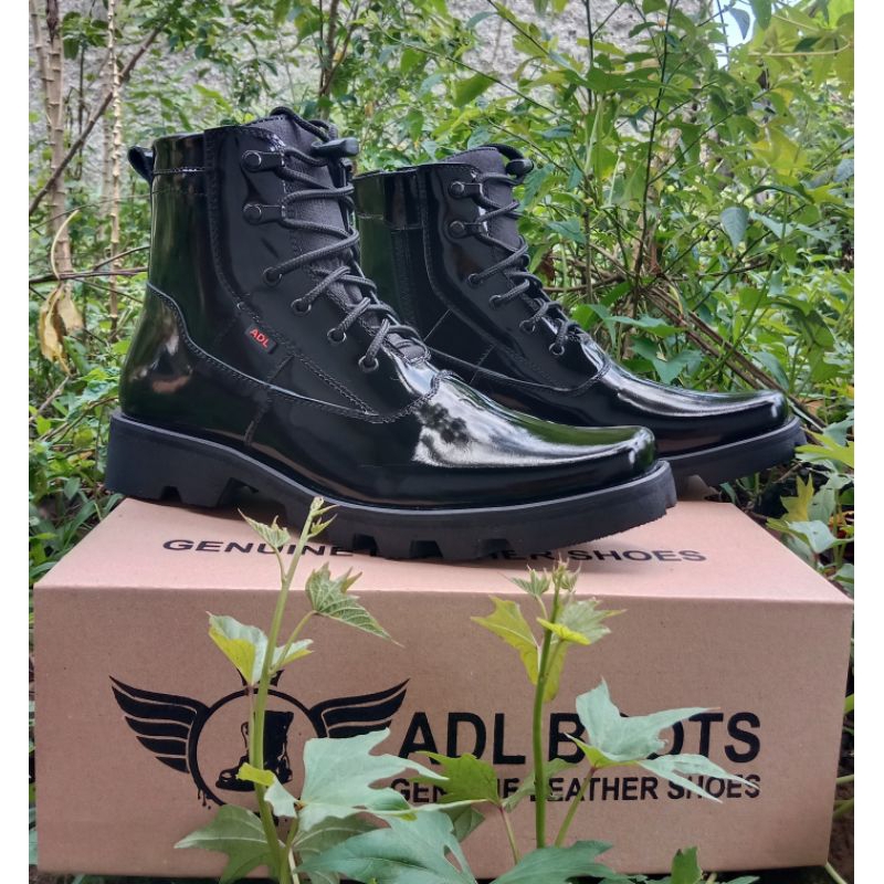 sepatu pdh mengkilap terbaru ADL boot