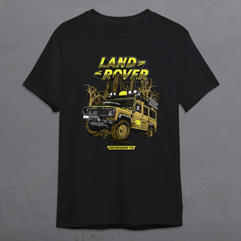 Kaos Distro CAMEL TROPHY LAND ROVER DEFENDER 110 DEFENDER T-Shirt