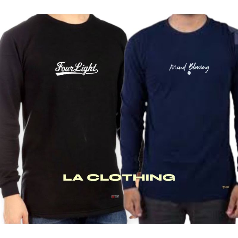 Kaos Distro Lengan Panjang Pria & Wanita Kaos Distro Santai Lengan Panjang Kaos Distro D'GREEN Terba