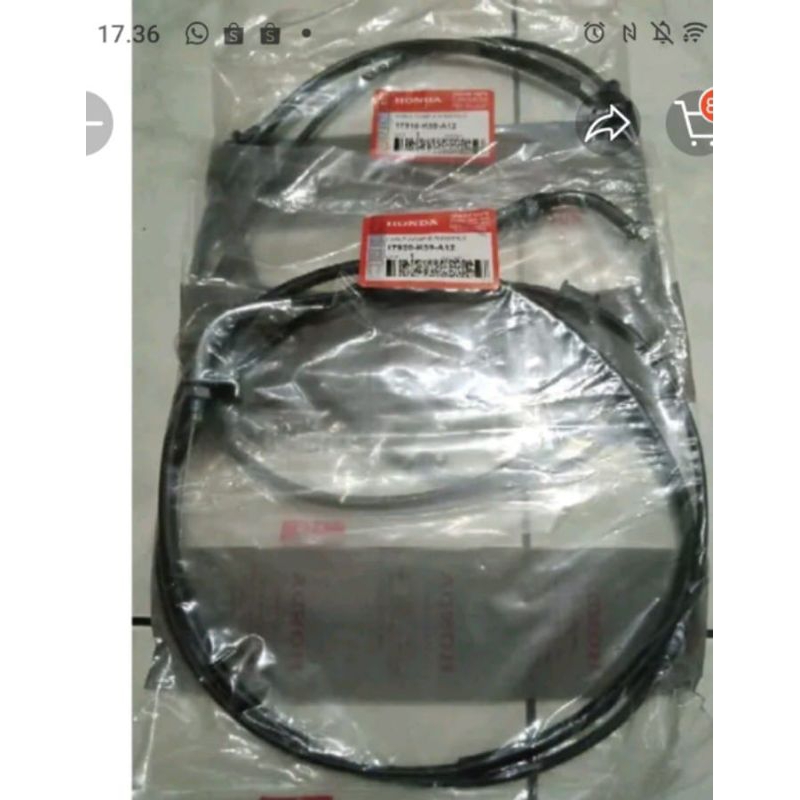 kabel gas vario 125, LED, vario 150 led, (1set )atas bawa