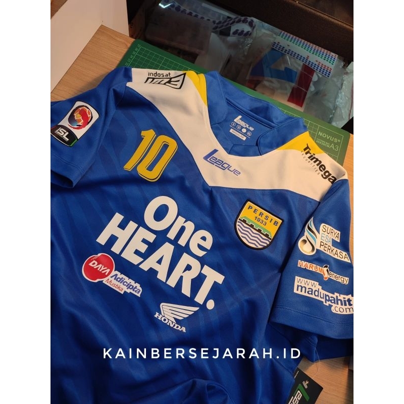 Jersey Persib Home 2013 Replika Original Termasuk Nameset