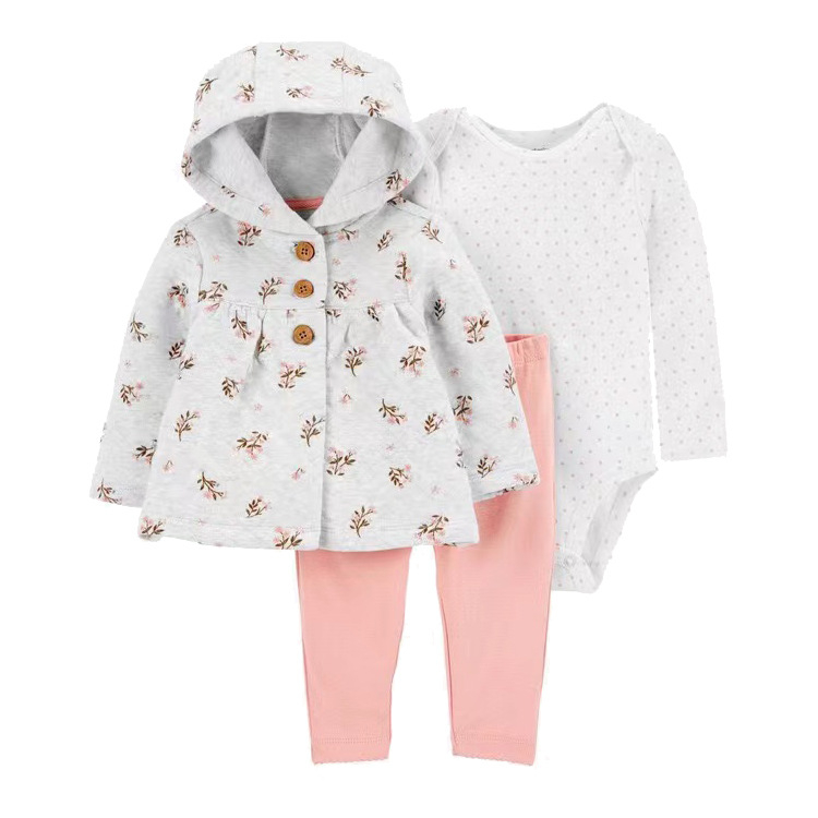 Set 3 In 1 Jumper Celana Jaket Hoodie Jumpsuit Bayi Newborn Baju Celana Jaket Bayi Hampers Bayi Set