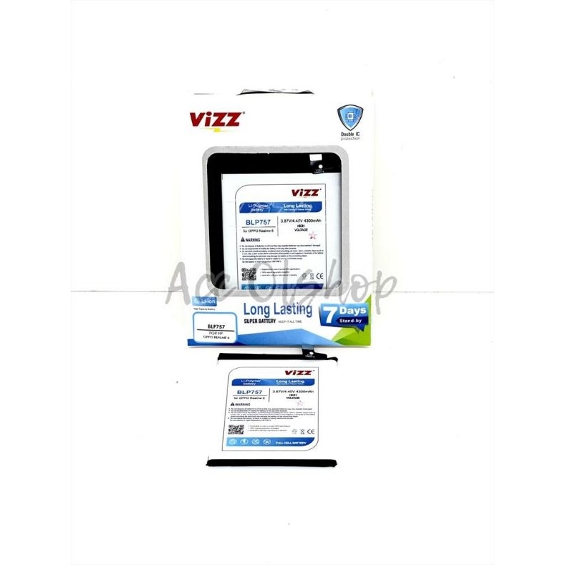 Baterai Batre Vizz BLP757 Realme 6 Realme 6 Pro Original Vizz