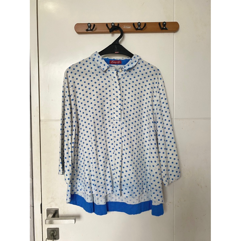 Preloved Polkadot Blouse