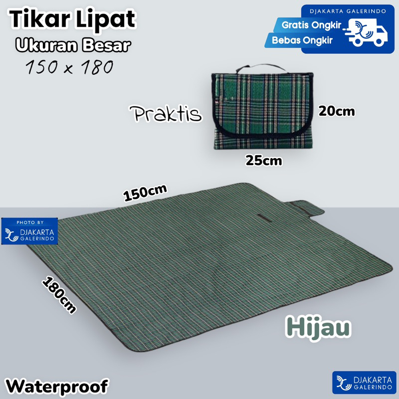 Tikar Lipat Matras Anti air Piknik Jumbo - Folding Mat Picnic Jumbo ukuran besar waterproof