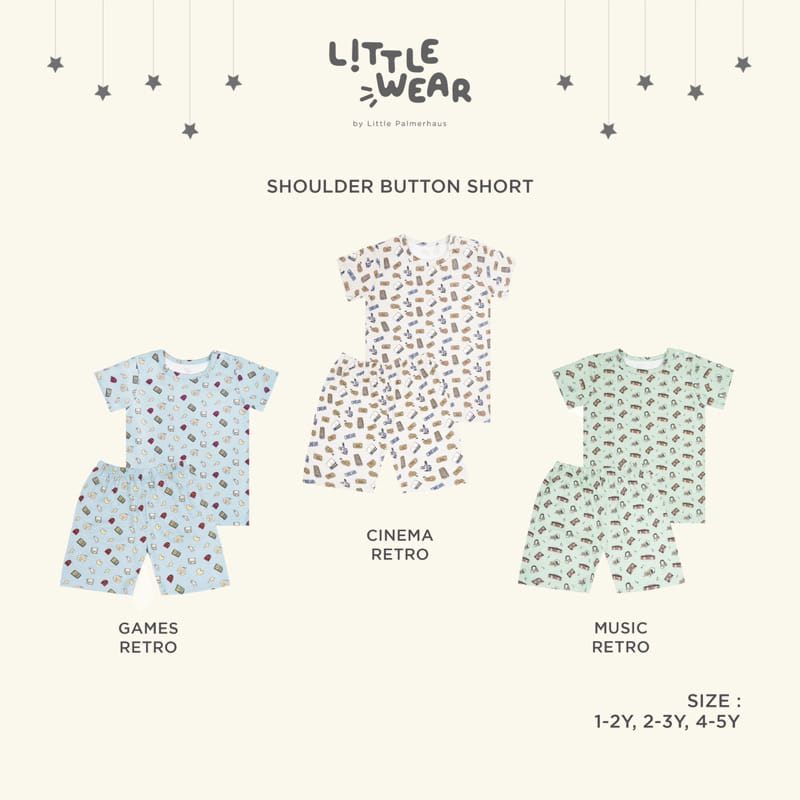 [Size 1-5y] Little Wear By Little Palmerhaus Shoulder Button Short Sleeve