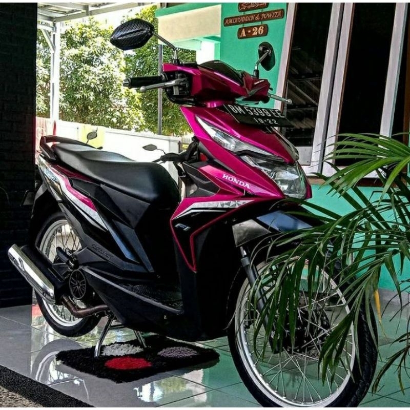 STRIPING STANDAR ORI HONDA BEAT FI NEW iss 2017 LIS STICKER DECAL NEW BEAT injeksi 2017 pink