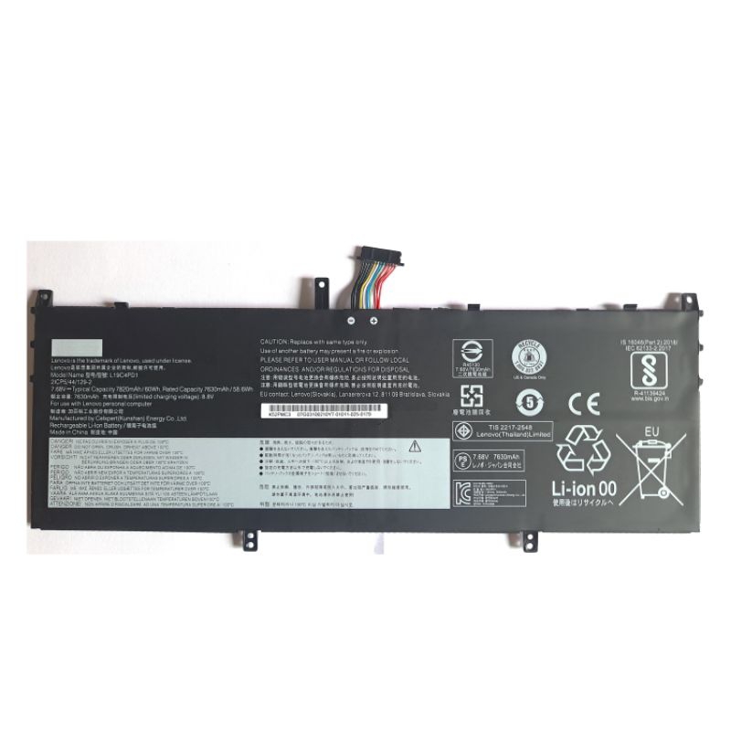 Baterai L19C4PD1 Lenovo Yoga C640 13IML L19D4PD1 L19M4PD1 L19C4PD1