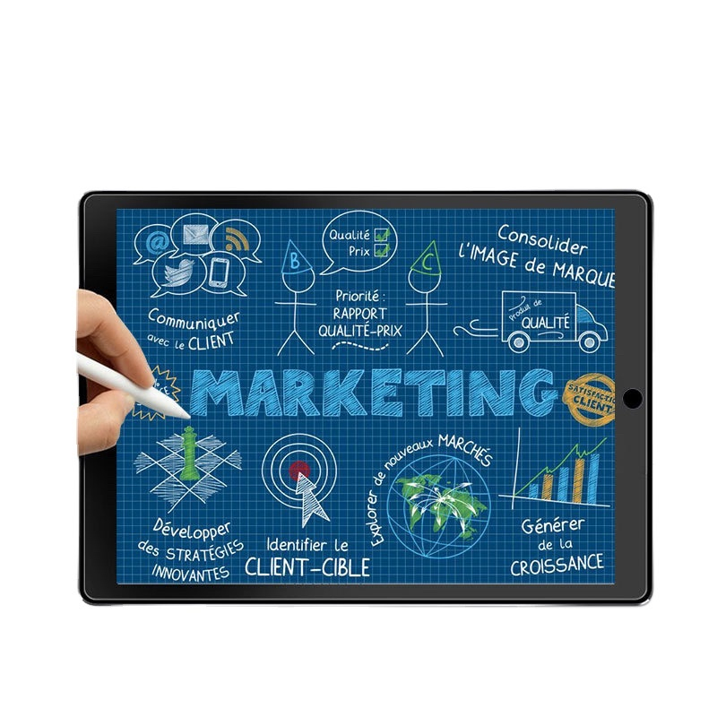 Paper Like Screen Guard For iPad Mini 1/2/3 | Mini 4 | Mini 6 | 2/ 3/ 4 | Air/ Air 2/ Pro 9.7 | Air 3/ 10.5 | Pro 10.2 | Pro 11 | Air 4/ Air 5/ 10.9 | 10 2022 | 12.9 2018-2022