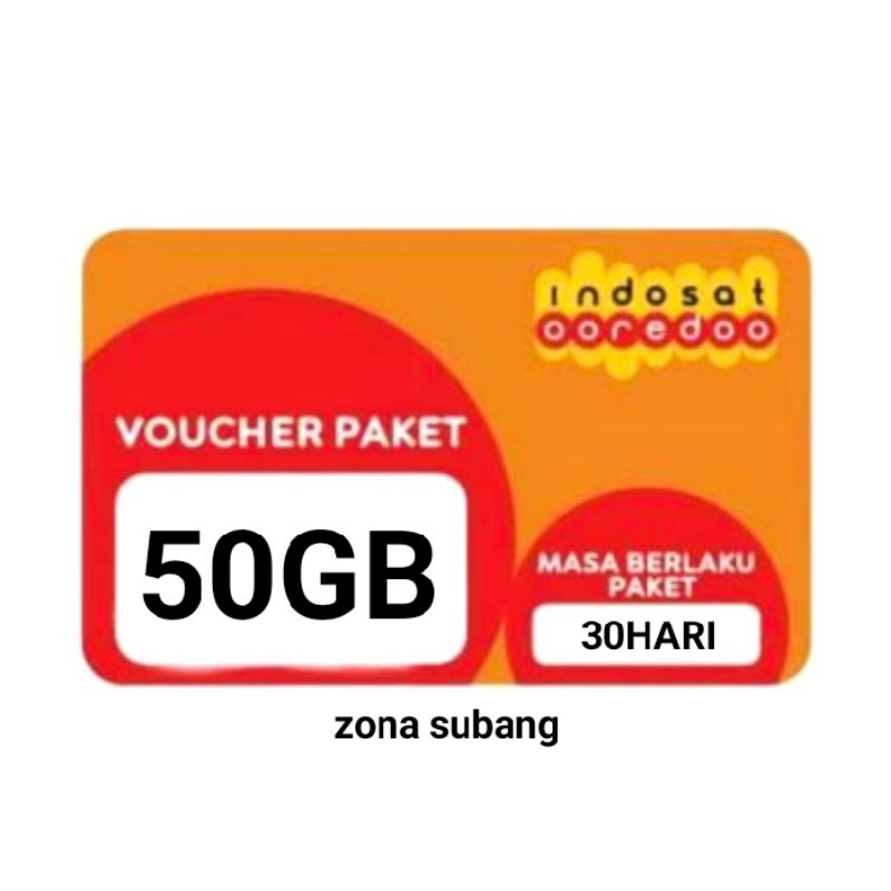 VOUCHER IM3 50GB ZONA SUBANG