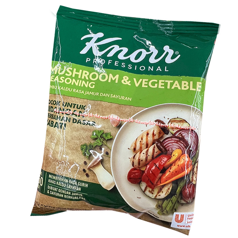 Knorr Profesional 411gr Mushroom &amp; Vegetable Seasoning Bumbu Kaldu Tambahan Untuk Masak Jamur Dan Sayuran Kemasan Pouch 411 gram