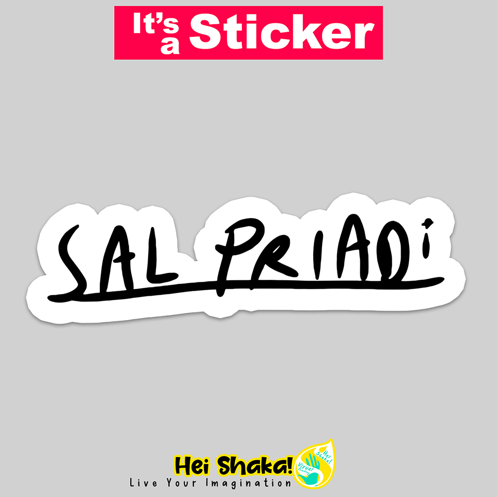 

Stiker Sal Priadi Sticker Bahan Vinyl Anti Air