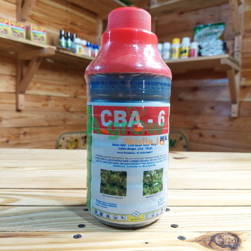 Herbisida Sistemik CBA - 6 865 SL 1 Liter Obat Racun Pembasmi Gulma dan Tanaman Liar Pertanian 1000 