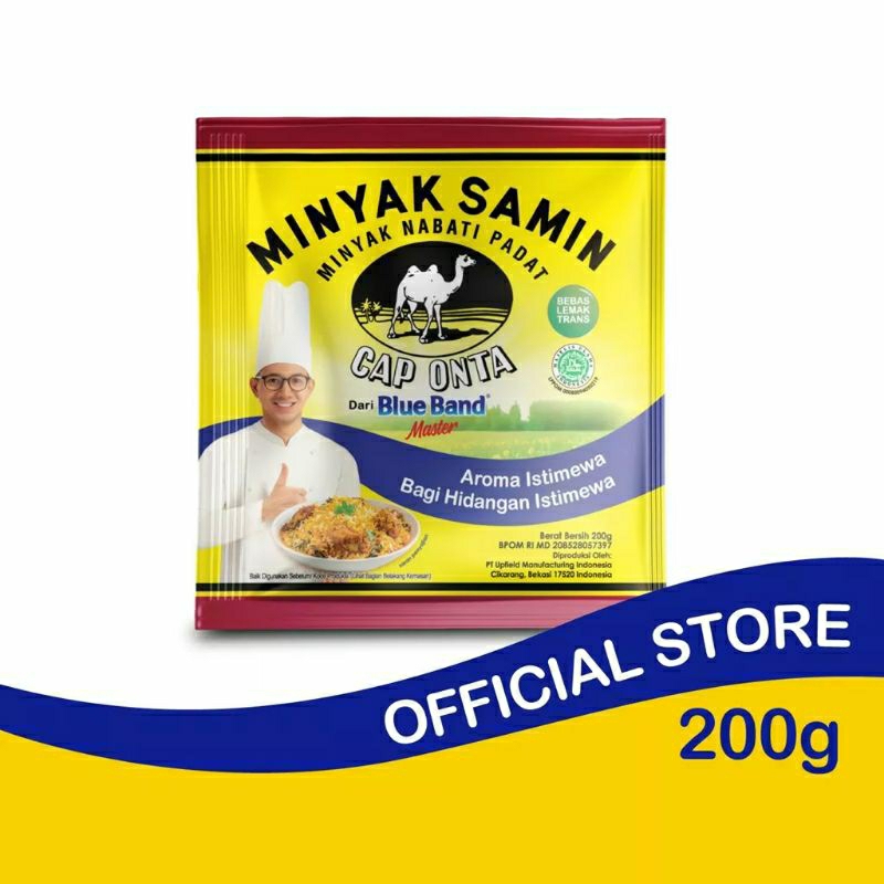 

BLUE BAND CAP ONTA MINYAK SAMIN MINYAK NABATI UNTUK MASAKAN 200 GRAM - 1 PCS