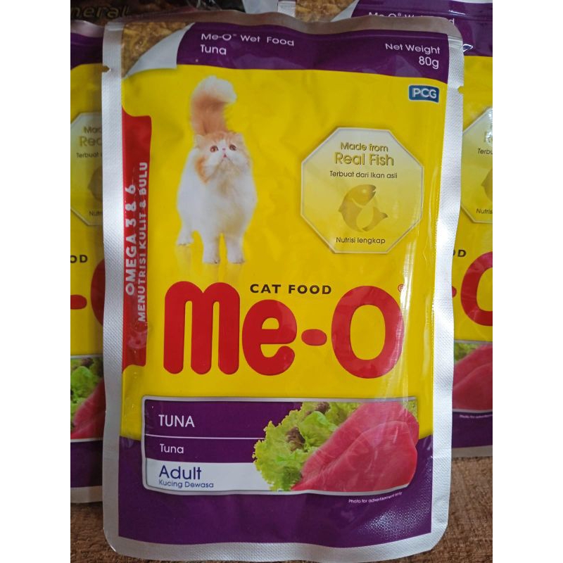 ME-O POUCH  CAT FOOD ADULT MAKANAN BASAH KUCING 80 GRAM