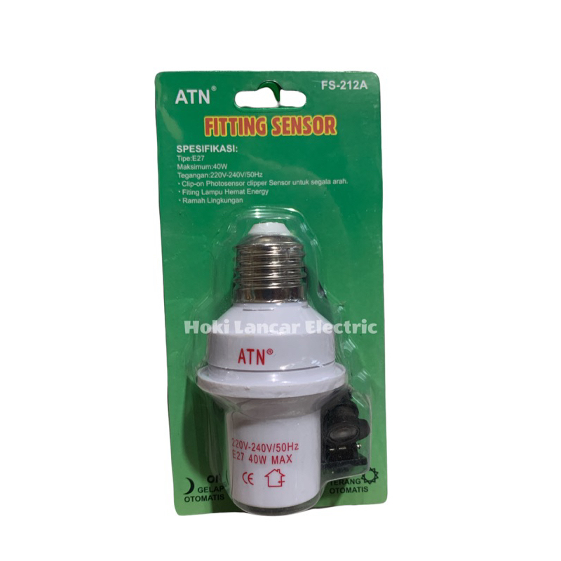 Fitting Lampu Sensor ATN Otomatis