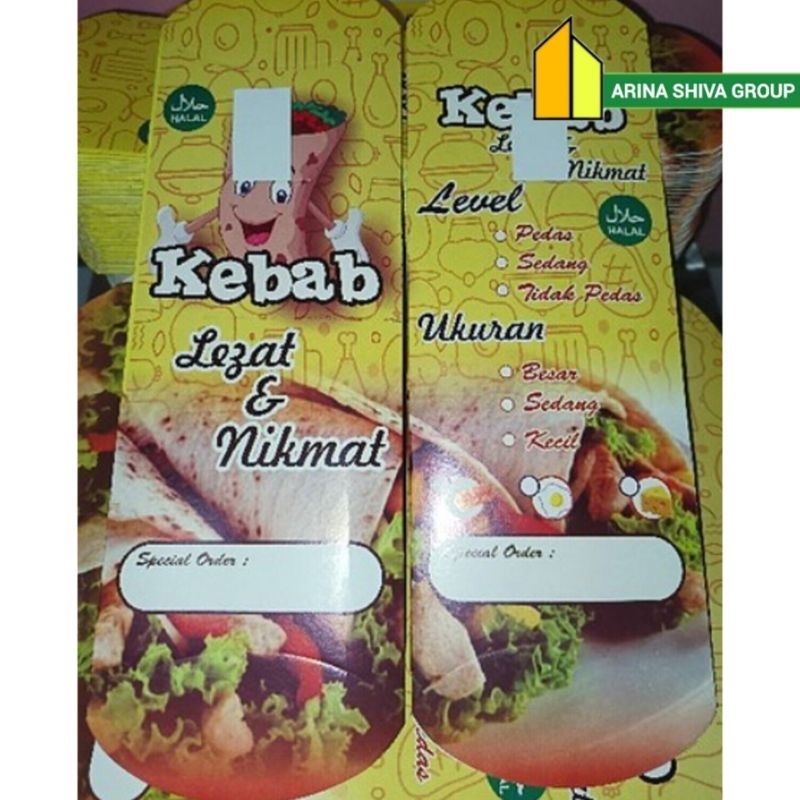 

150 LEMBAR KERTAS KEBAB TARIKAN UKURAN 25 × 9,5 CM HIGH QUALITY PAPER CRAFT TEBAL PRODUK TERBARU | KOTAK KEBAB KEKINIAN | DUS KEBAB VIRAL TIKTOK | KEMASAN KEBAB KEKINIAN | BOX KEBAB VIRAL | ARINA SHIVA GROUP 5945