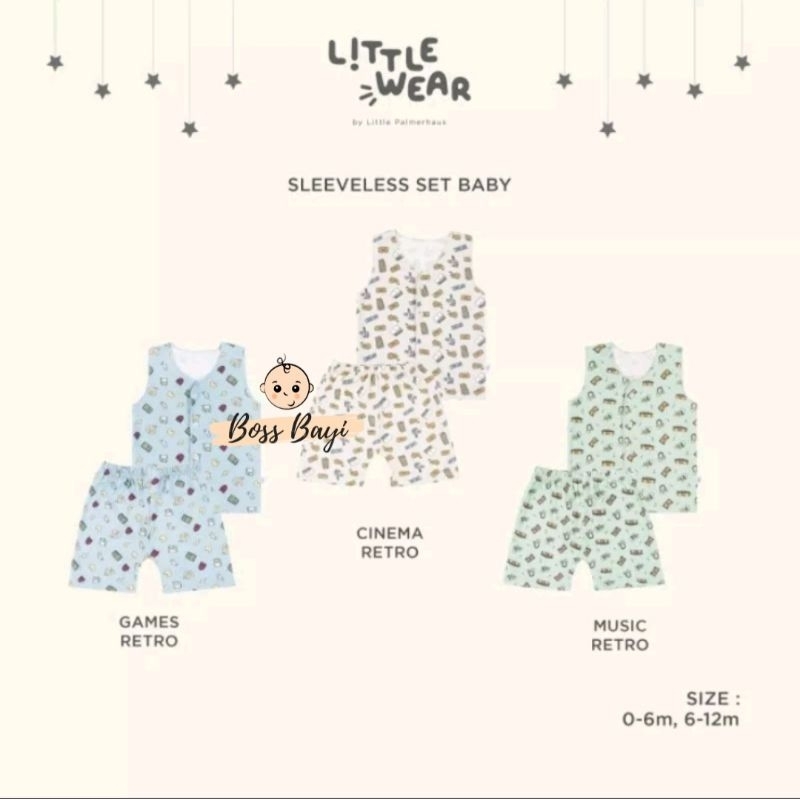 LITTLE PALMERHAUS - Little Wear Sleeveless / Setelan Anak Tanpa Lengan/Kutung + Celana Pendek