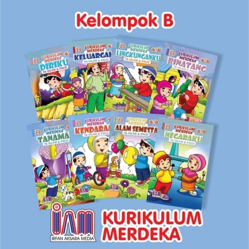Buku Paket Kurikulum Merdeka (islam) TK.A &TK.B - "Free Buku Tabungan"