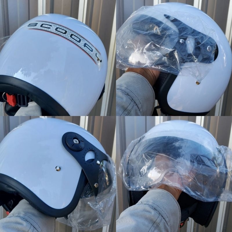 Helm Scoopy Putih Dahulu