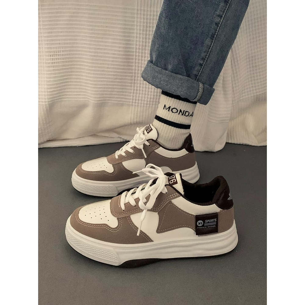 &quot;FREE BOX&quot; LV0212 Sepatu Sneakers Wanita  Sport Shoes Sepatu Fashion Wanita Korea Motif 1976