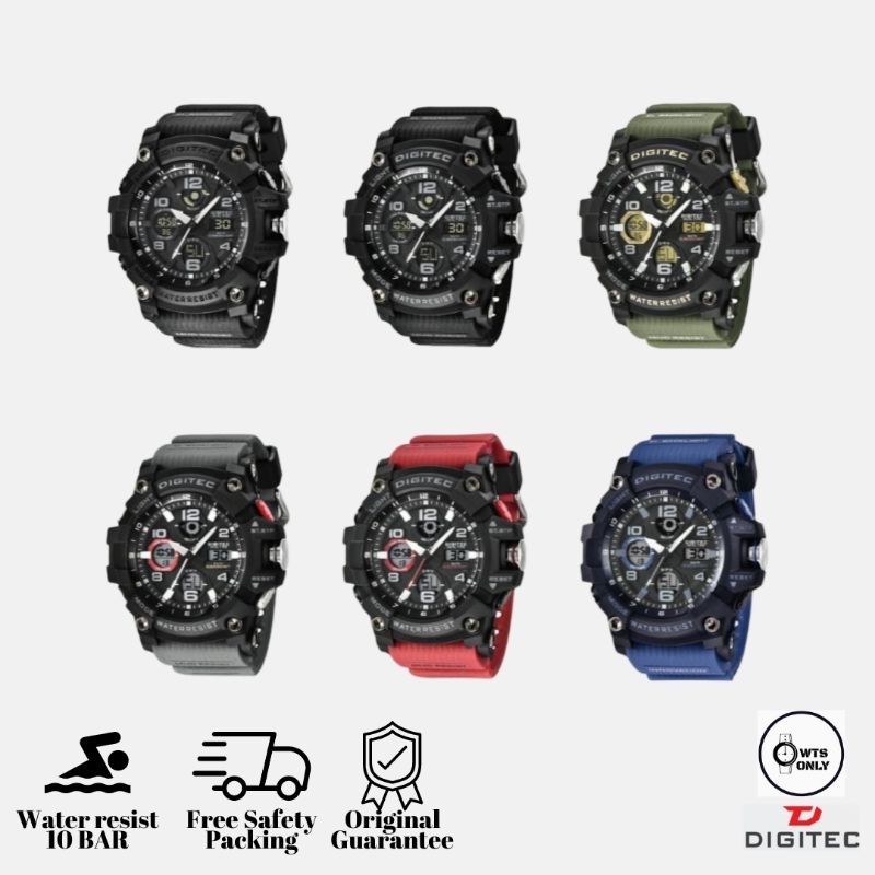 Jam tangan Digitec DA 2125T / 2125 Original
