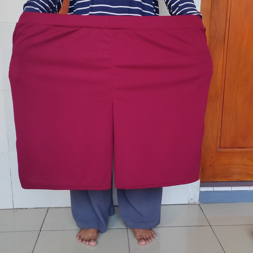 celana  pendek polos super jumbo XXXXL crepe tebal