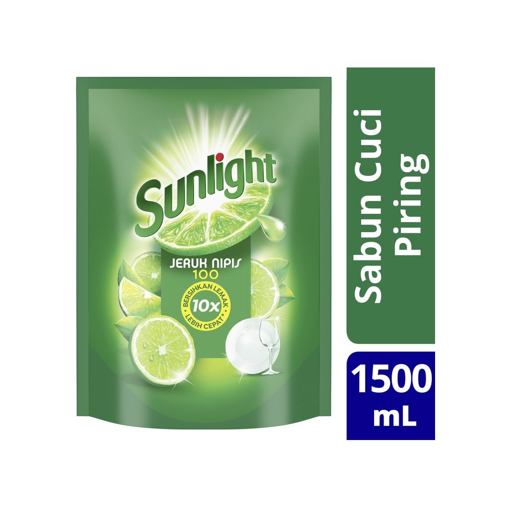 Sunlight Lime Sabun Cuci Piring Jeruk Nipis 1500ml