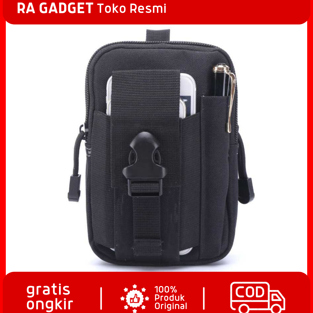 Tas Pinggang Pria Kecil Simpel Tactical Camouflage Military / Tas Pinggang Backpack Travel Pack Adve