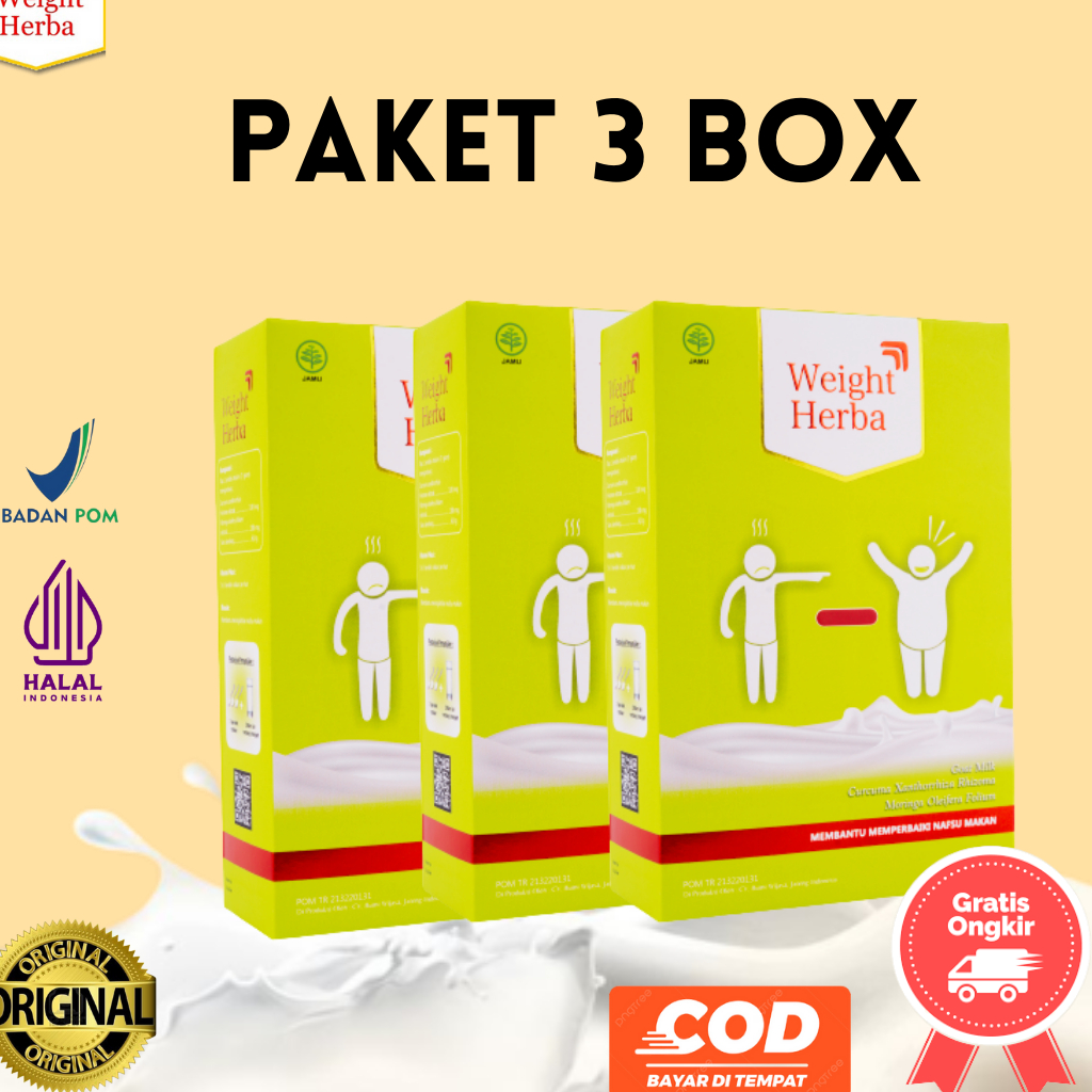 

Weight Herba Asli Susu Kambing Etawa Paket 3 Box Menambah Berat Badan Memperbaiki Sistem Pencernaan 200 gram