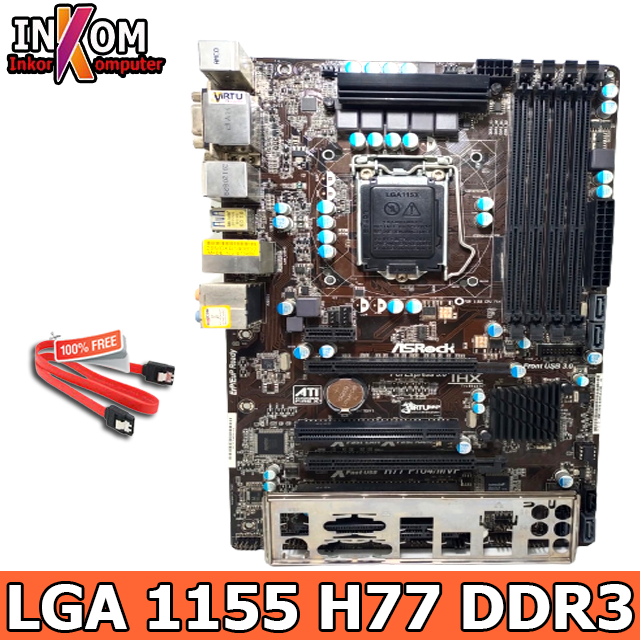 Motherboard Mainboard Mobo ATX H77 LGA 1155 DDR3