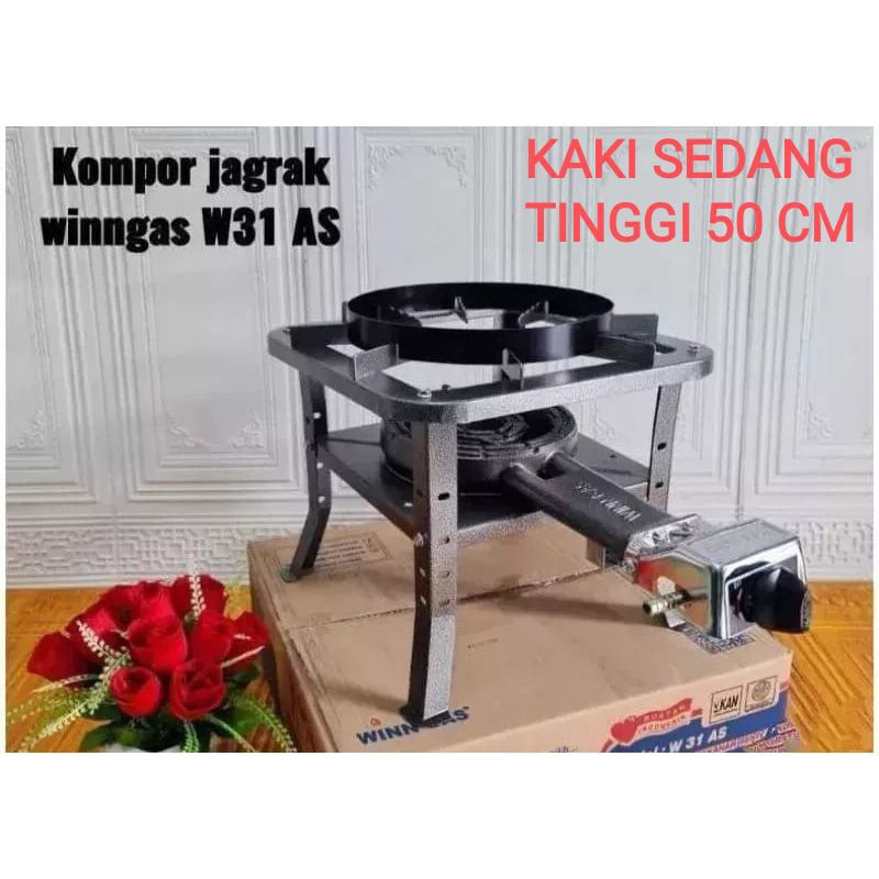 KOMPOR WINN GAS W - 31 AS  / KOMPOR COR  KOMERSIL KAKI SEDANG  LOW PRESSURE