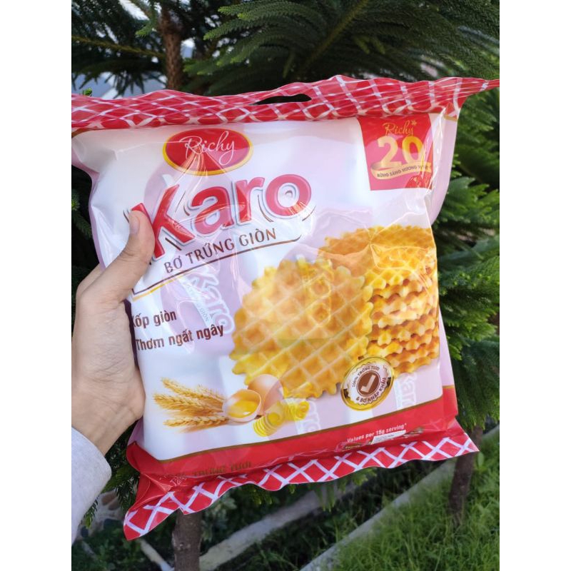 

Richy Karo Crispy Butter Waffle /Biskuit Waffle karo/ snack import