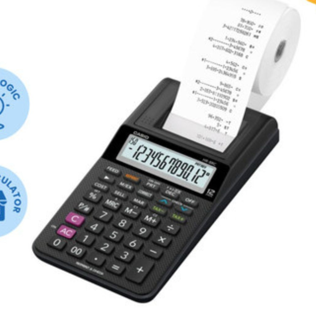 

Casio Printing Calculator HR-8RC Black /Kalkulator Printer Casio