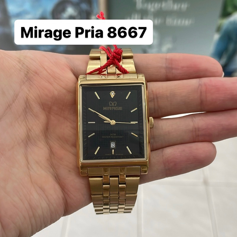 Jam Tangan Mirage 8667 Pria Gold