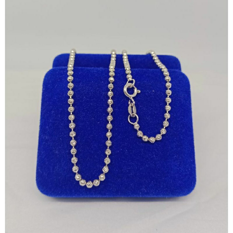 kalung rantai bijilada ukir/perak asli silver 925 lapis emas/fashion terbaru