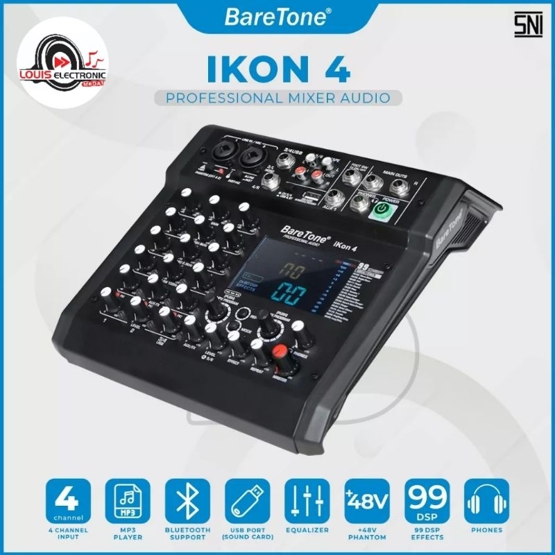 Mixer Audio BareTone IKON 4 4 Channel ORIGINAL