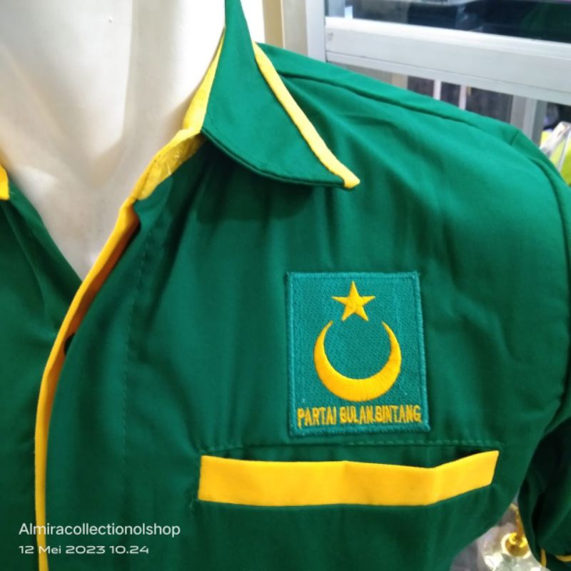 kemeja partai PBB baju partai bulan bintang