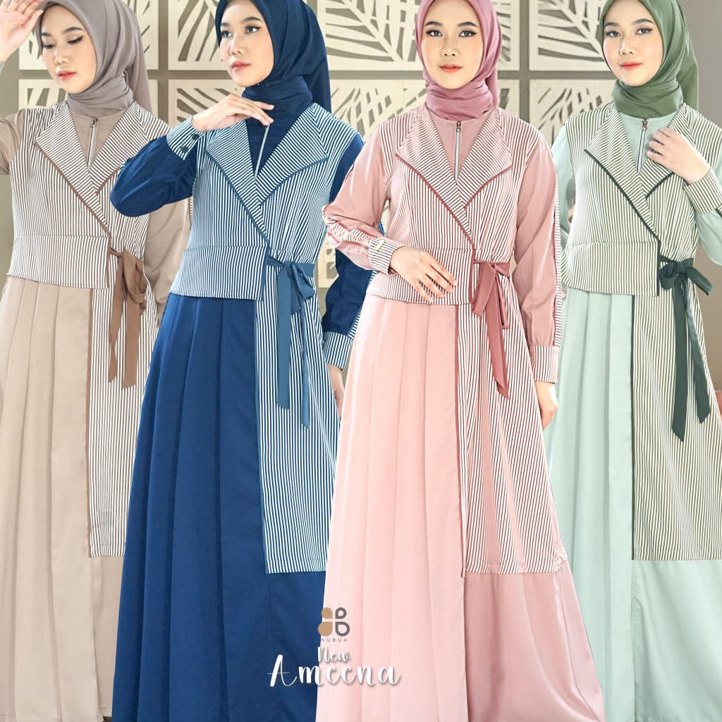 Gamis Nubua Ameena Dress Muslimah