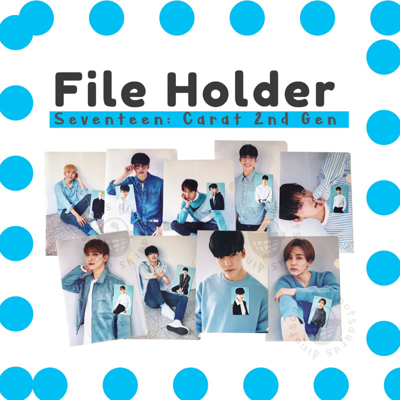 Seventeen 2nd Gen Carat L File Holder + pc Photocard Member SET
