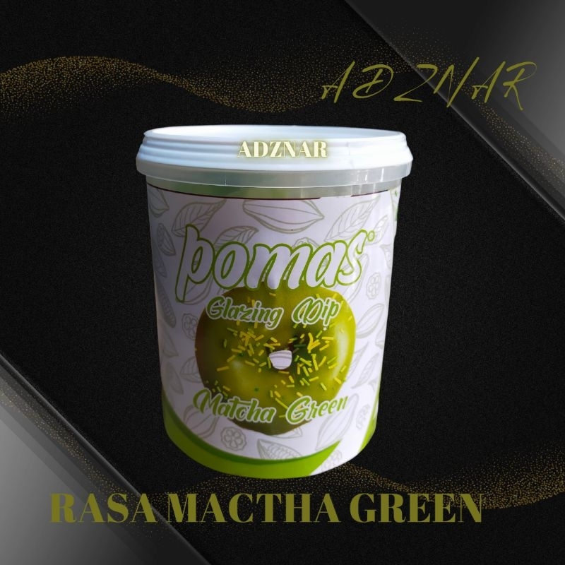 

Pomas glaze Topping rasa Mactha Green 1kg
