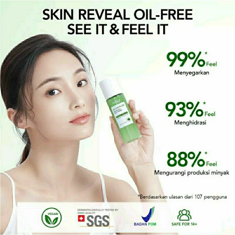 YOU Acne plus AHA BHA PHA Daily Essence / Toner Jerawat / Acne Traetment