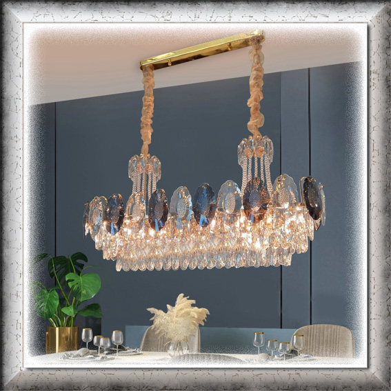 Lampu hias gantung PREMIUM CLASSIC AMERICAN MODERN ELEGANT CRYSTAL CROWN chandelier lighting living 