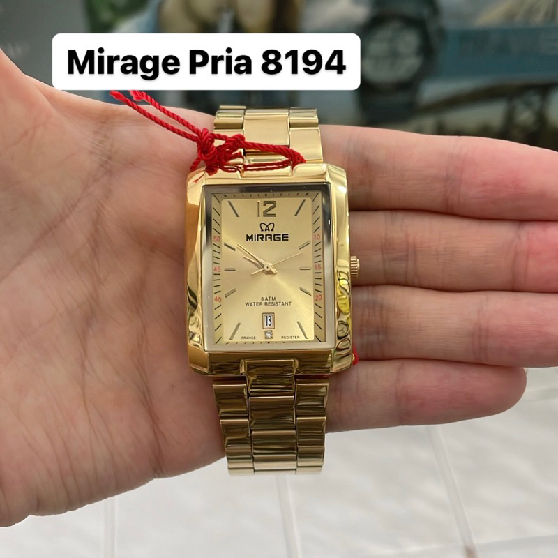 Jam Tangan Mirage 8194 Pria Gold