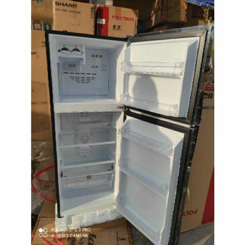 KULKAS POLYTRON PRM 21DRX/ LEMARI ES 2PINTU POLYTRON PRM 21DRX -TEMPER GLASS -210LITER (KHUSUS BOGOR)